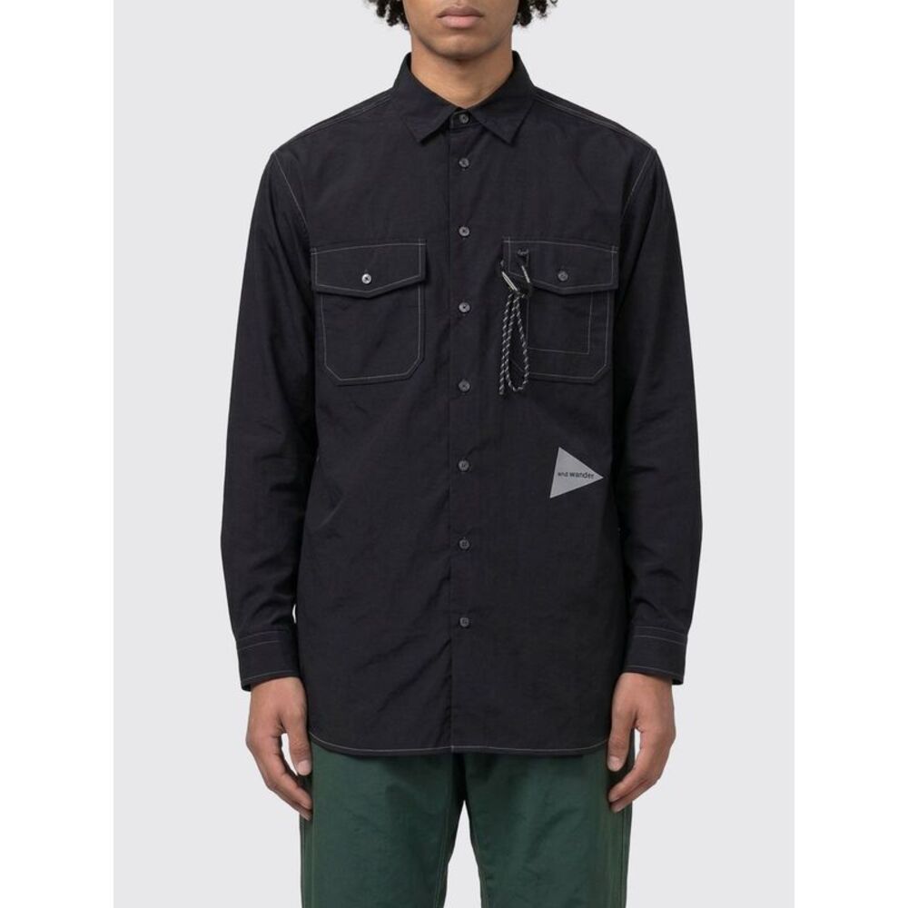 And Wander Shirt Men Black